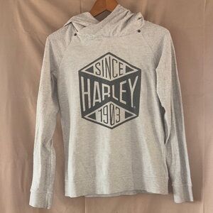 Harley Davidson Gray Hoodie, size medium